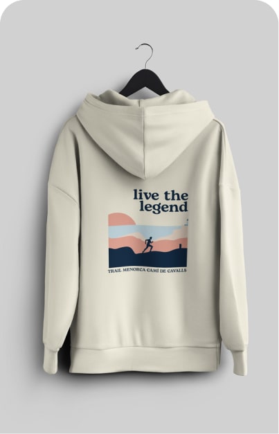 SUDADERA BEIGE MERCH